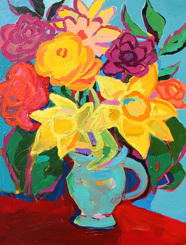 Big Bouquet With Daffodils