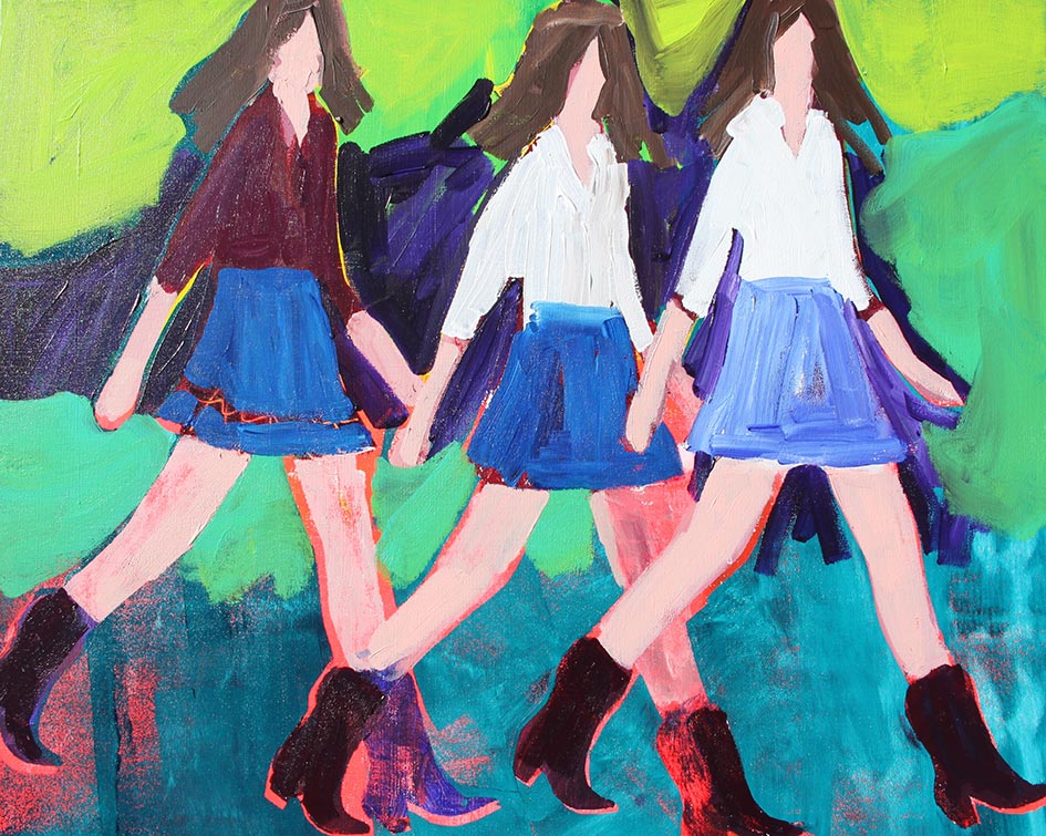 Girls Walking