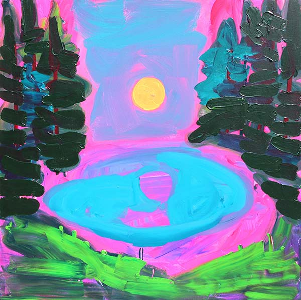 Moon On A Lake