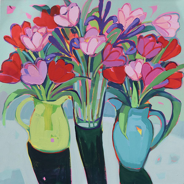 Overlapping Tulips