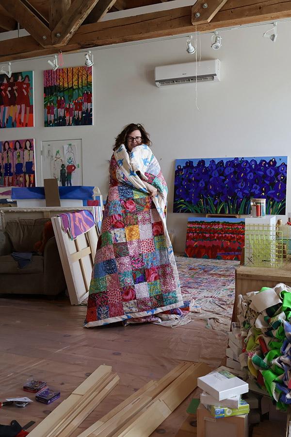 Eaton in her studio 2025